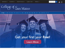 Tablet Screenshot of collegeofsanmateo.edu